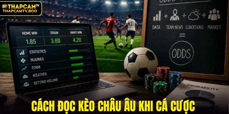 Cách đọc kèo châu Âu khi cá cược 