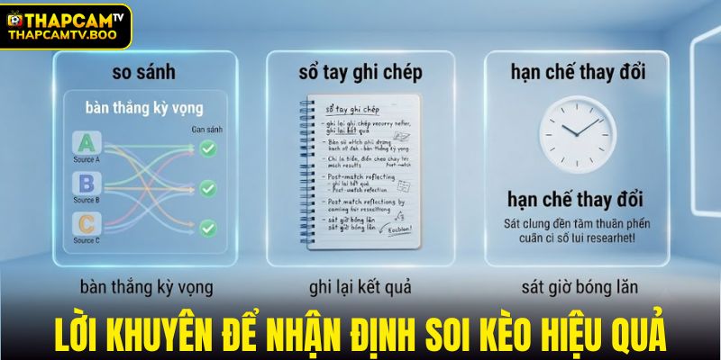 Lời khuyên hữu ích để nhận định soi kèo hiệu quả